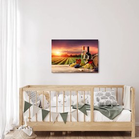 Tablou cu vie și vin (70x50 cm)