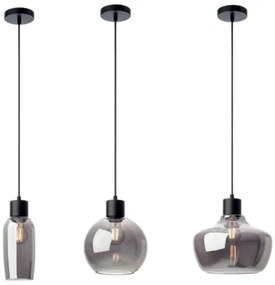 Lustră pe cablu Redo 01-4045 ATLANTIS 1xE27/42W/230V d. 20 cm negru