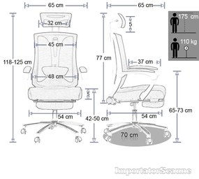 Scaun ergonomic OFF 420 negru