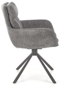 Scaun rotativ K495 stofa gri