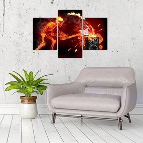 Tablou - Muzica în flăcări (90x60 cm)