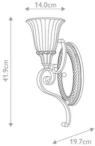 Aplică Feiss FE-KELHAM-HALL1 KELHAM HALL 1xE27/60W/230V