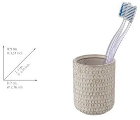 Suport pentru periuța de dinți crem din ceramică Pergole – Wenko