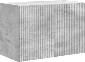 vidaXL Dulap TV de perete Pe perete Gri din beton 59,5 x 31 x 40 cm