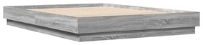 3209854 vidaXL Cadru de pat, gri sonoma, 150x200 cm, lemn prelucrat