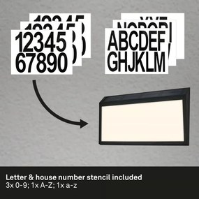 Briloner 3797015 - Placă iluminată solar pentru număr de casă, LED/0,5W/1,2 IP44