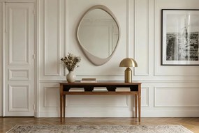 Oglinda de perete decorativa ORGANIC 90cm greige