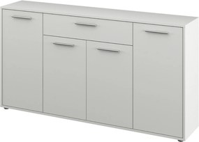 Comoda LUNIA, alb, 163x33x86 cm