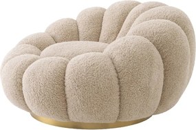 Fotoliu pivotant design elegant Mello, Canberra sand