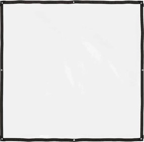 vidaXL Prelată transparentă cu ochiuri de fixare, polietilenă, 2x2 m