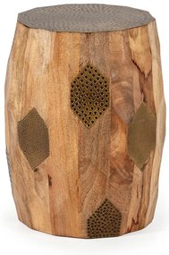 Măsuță auxiliară rotundă din lemn de mango ø 29 cm Fabia – MOME