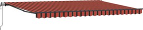 vidaXL Cortina Retractabilă portocaliu și maro 500 × 300 cm