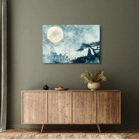Tablou - Pictură cu lună plină (90x60 cm)