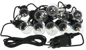 Lanț LED decorativ de exterior Retlux GARLAND G45 10xE27/230V 8m IP44 alb cald