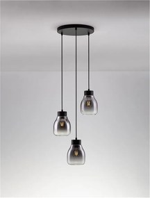 Lustra cu 3 pendule design modern Blaku