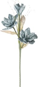 Floare artificiala albastra din plastic si metal, ø 30 x H90 cm, Magnolia Mauro Ferreti