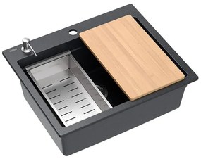 Chiuveta din granit KURT 110 WORKSTATION Negru
