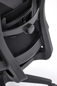Scaun de birou Paredes negru H107 cm