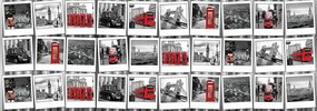 Fototapet - Fotografii din Londra (254x184 cm)