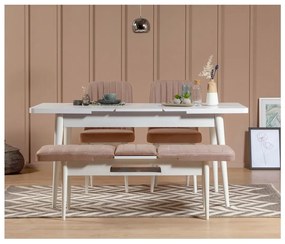 Scaun sufragerie Vlasta 1 (alb + piatră) . 1093078