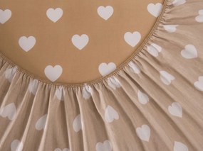 Cearsaf din microfibra CARAMHEART maro 180x200 cm