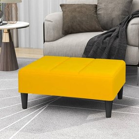 vidaXL Taburet, galben, 78x56x32 cm, catifea