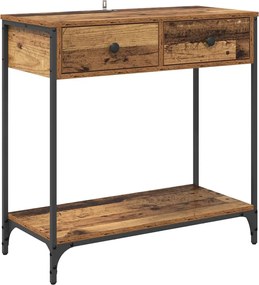 vidaXL Masă de consolă Lemn Vechi 75 x 34,5 x 75 cm Lemn compozit