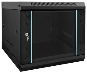 vidaXL Dulap de rețea cu depozitare Negru 53 x 60 x 45 cm Oțel