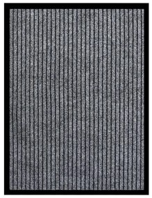 vidaXL Covoraș de ușă, gri cu dungi, 60x80 cm