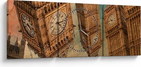 Tablou - Big Ben, Londra (cu ceas) (90x30 cm)