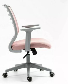 Scaun de birou Q320 roz/gri