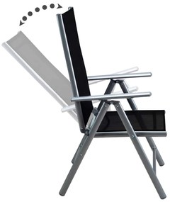 Deuba Set de grădină Bern 1+8 din aluminiu - argintiu