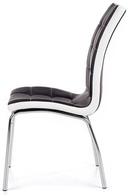 Scaun de bucaterie Lexie, negru/alb