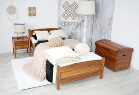 Expedo Pat înalt ANGEL + somieră GRATIS, 90x200cm, nuc-lac
