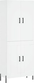 vidaXL Dulap înalt, alb, 69,5x34x180 cm, lemn compozit