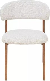 Scaun tapițat Elton II 255 bej deschis/stejar