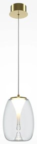 Pendul LED design decorativ Splash auriu/transparent