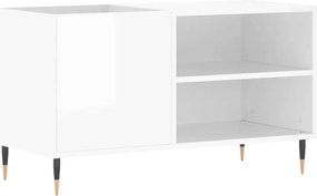 vidaXL Dulapuri pentru discuri alb lucios 85x38x48 cm lemn prelucrat