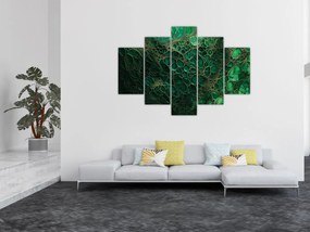 Tablou - Imagine microscopică verde (150x105 cm)