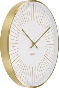 Ceas de perete Takamaka, aluminiu, auriu, silențios 40 cm