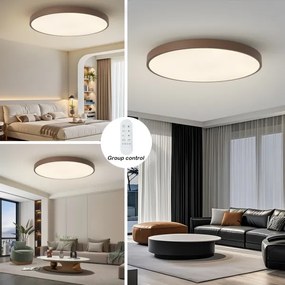 Brilagi-LED Corp de iluminat dimerizabil pentru piscină SMART LED/128W/230V, 100 cm, Wi-Fi Tuya+telecomandă, maro