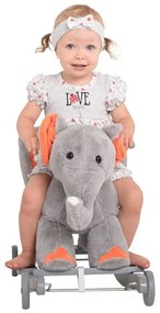 PlayTo Balansoar cu melodie și roți Elefant