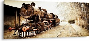 Tablou - Locomotiva istorică (120x50 cm)