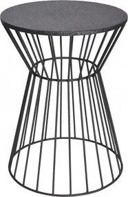 Masuta auxiliara design unicat Variation 45cm, negru