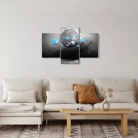 Tabloul - bile abstracte albastru deschis (90x60 cm)