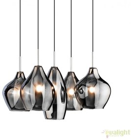 Lustra moderna AMBER MILANO 5 crom