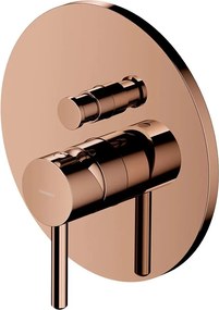 Baterie cada-dus incastrata Omnires Y finisaj cupru lucios fara corp ingropat