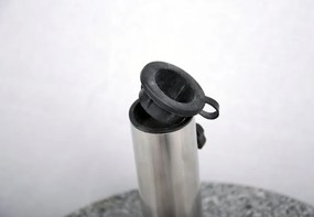 Suport parasolar (rotund) - granit / oțel inoxidabil, 40 kg