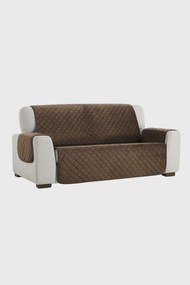 Husă de catifea pentru canapea cu trei locuri Velvet maro 160x50 cm