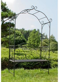 Bancă de grădină neagră din metal Colima – Garden Pleasure